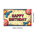 thumbnail image 3 of Colorful Arcade Themed Happy Birthday Banner Backdrop Party Decorations for Birthday Party Gaming Themed Events Photography Props Photo Booth Setups, 3 of 4