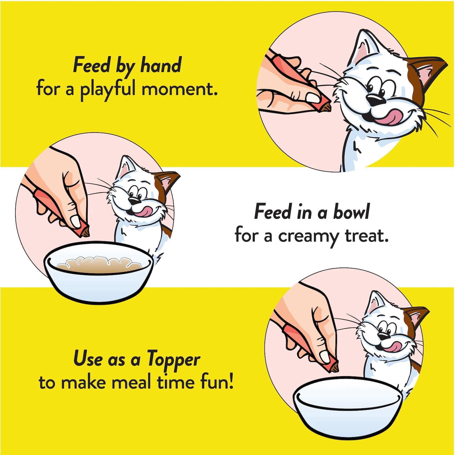 Temptations Purée Crémeuse au Saumon, Gâteries à Lécher pour Chats Adultes, 4 Sachets