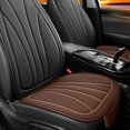 thumbnail image 2 of Coffee Brown Leather Auto Seat Cover With Full Surround And Anti-Skid Design, 2 of 6