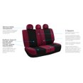 thumbnail image 5 of FH Group Light & Breezy Flat Cloth Car Seat Cover Set For Car Truck SUV Van Burgundy - Rear, 5 of 5