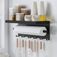 thumbnail image 1 of Clearance! KITTEHIGM Kitchen Multifunctional Shelf Refrigerator Side Magnetic Storage Rack Rolled Paper Towel Seasoning Jar Storage Multifunctional Hooks Sales Online Shopping Clearance Item, 1 of 6