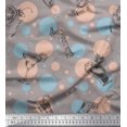 thumbnail image 1 of Soimoi Rayon Fabric Dot & Cocktail Beverages Print Fabric by The Yard 42 Inch Wide, 1 of 3