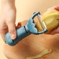 thumbnail image 2 of Kitchen Teal Utensils Mixing Fork for Mixing Batter Ceramic Grater Brush Stainless Steel Potato And Masher Clips Set Color Handle Paring Scraper Multifunctional Fruit Household Scraping, 2 of 4