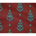 thumbnail image 4 of oneOone Cotton Flex Fabric Leaves & Paisley Block Printed Craft Fabric BTY 40 Inch Wide, 4 of 4