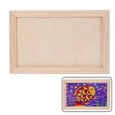 Photo Frame Wooden Decorative Artwork Display Frame Picture Frame for Kids DIY