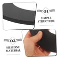 thumbnail image 4 of 2 Pcs Joint de Toilette Joint de VR pour Toilettes Joint d'Étanchéité de Chasse Réparation Valve de Toilette Remplacement Joints d'Étanchéité de Chasse Remplacement Pièces de Réservoir de Toilette Joint de Bride de Garde-Robe Noir, 4 of 9