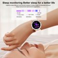 thumbnail image 3 of Smart Watch for Women, Waterproof Fitness Tracker, Health Monitoring Watch with Heart Rate/Sleep/Menstrual Cycle Tracking, BT Call Message Reminder, Activity Tracker for Sports and, 3 of 7