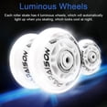 thumbnail image 2 of TFixol Patins à Roulettes Lumineux Ajustables pour Adultes et Enfants avec Conception Respirante et Fonctions de Protection Multiples, Roues Blanches Phosphorescentes, Taille M (33-37), 2 of 7
