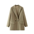 thumbnail image 1 of Pompotops Women's Fashion Casual Spring Summer Solid Color Long Sleeve Blazer Clearance, 1 of 3