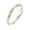 Gold, variant on Cross-Wound Zirconia Ring for Women, 5.7cm, Silver