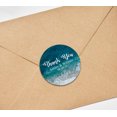 thumbnail image 3 of Darling Souvenir Personalized Bride Groom Names And Date Envelope Seals DIY Round Sea Water Photo Save The Date Stickers-45 Pcs, 3 of 4