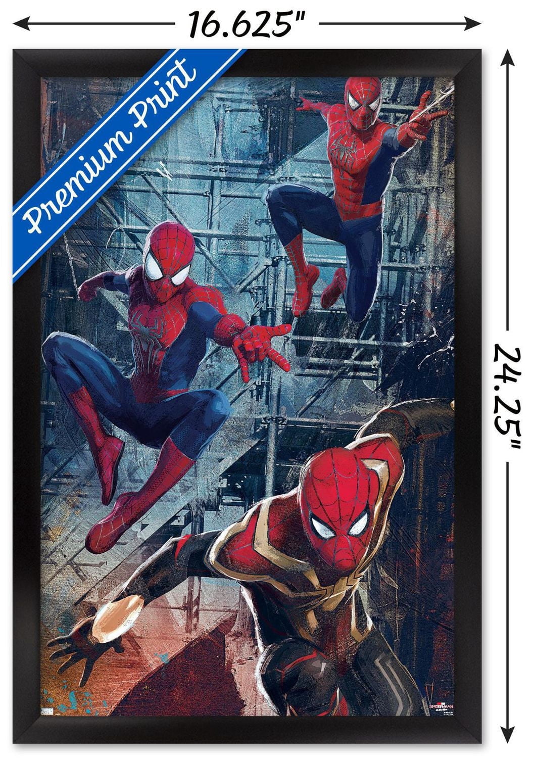 Marvel Spider-Man: No Way Home - Trio Wall Poster, 22.375" x 34"