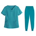 thumbnail image 3 of Tachiuwa Female Scrub Set Classic Short Sleeved Elastic Waist Soft Nurse Work Clothes M, 3 of 9