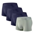 thumbnail image 1 of ylioge L-4X Big & Tall Mens Boxer Briefs 4 Pack Plus Size High Waisted Modal Underwear Multipack Stretchy Quick-Drying Breathable Workout Boxers, 1 of 2