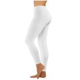 thumbnail image 2 of Workout  Fashion Casual Solid Color Ribbed Seamless Workout High Waist Athletic Pants Soft Comfy Elastic Compression Yoga Leggings, 2 of 5