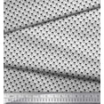 thumbnail image 2 of Soimoi Black polyester Crepe Fabric Weather Cock & Dots Decor Fabric Printed Yard 42 Inch Wide, 2 of 5