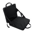 thumbnail image 2 of Lipstore Folding Seat Chair Pad for Camping Bleacher Stadium Flat Black, 2 of 8