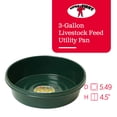 thumbnail image 2 of Little Giant Poêle Utilitaire Plate de 3 Gallons pour Aliments du Bétail, Verte (Lot de 2), 2 of 6