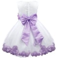 thumbnail image 3 of TiaoBug Sequined Lace Bodice Shining Crystal Waist Flower Party Summer Evening Prom Pageant Dress Lavender 14, 3 of 4