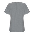 thumbnail image 4 of WTXUE T-Shirts de Maternité, Débardeur de Maternité pour Femmes Chemise Décontractée à Manches Courtes Froncée sur les Côtés Col Rond Débardeur de Base pour Allaitement Encolure Ronde Maternité Manches Courtes Gris Foncé, 4 of 6