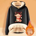 thumbnail image 2 of WEAIXIMIUNG Sweat à Capuche pour Femmes Imprimé Vintage de Noël à Manches Longues, 2 of 4