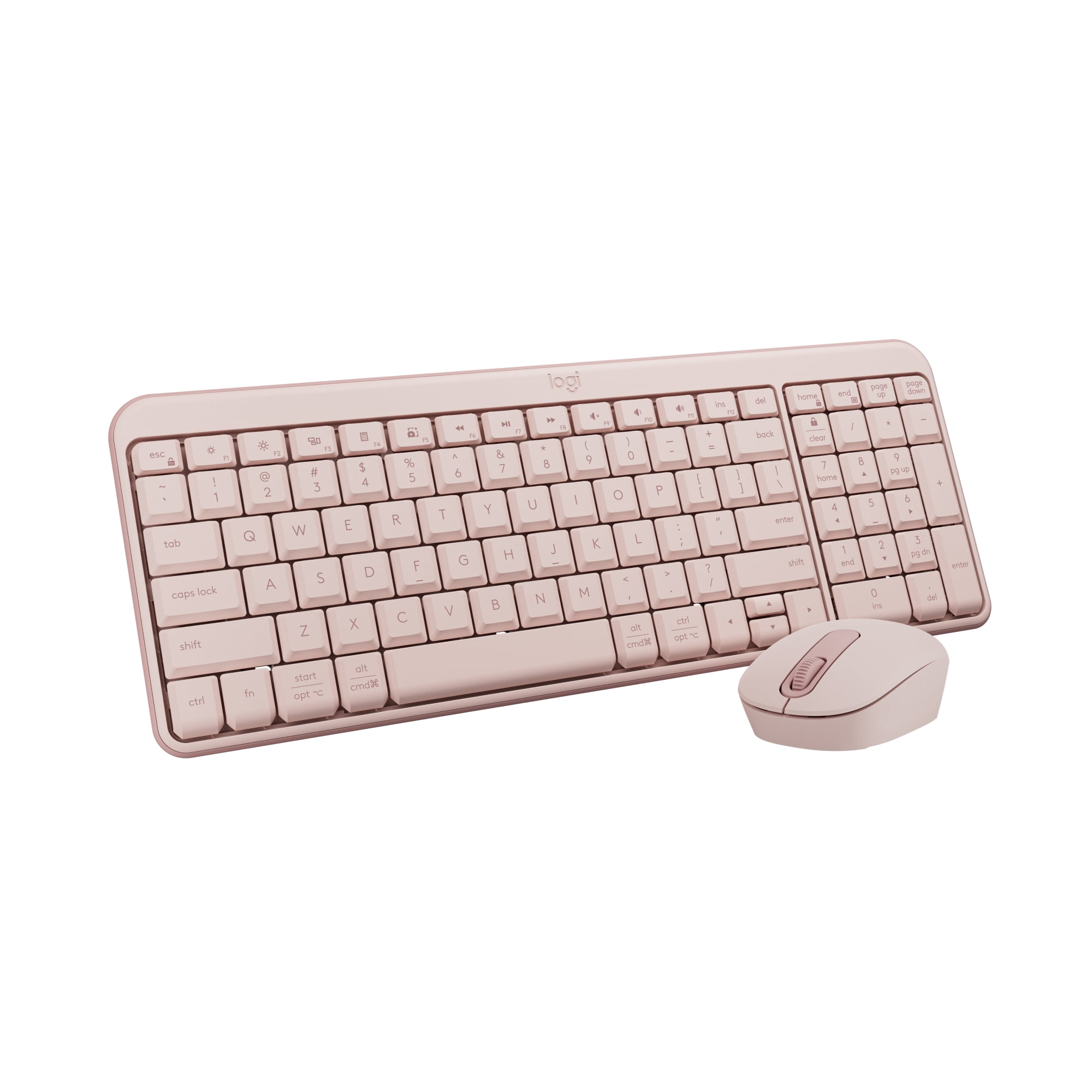 Logitech MK250 Bluetooth Wireless Mouse and Keyboard Combo - Rose