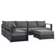 thumbnail image 1 of Modway Tahoe Ensemble de Canapé Sectionnel 5 Pcs en Gris Charbon, 1 of 11
