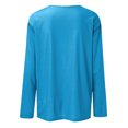 thumbnail image 5 of Timegard Womens Tops Long Sleeve Round Neck Solid Color Basic Tee Fall Casual Comfy Loose Tops Blouse, 5 of 5