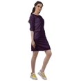 thumbnail image 4 of Moomaya Printed Tunic Dresses Women Back Slit 3/4 Sleeve Dress With Pockets, 4 of 4
