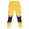 thumbnail image 1 of UAMVSH Reflective Safety Pants for Men Plus Size Waterproof Work Overalls Safety Cargo Pants Classic Workwear with Pockets(X-LargeYellow), 1 of 2