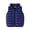 Navy, variant on Jovati Christmas Sleeveless Hoodless Padded Vest for Kids, Nylon Windproof Thermal Insulated Outerwear, Solid Color Zip Front, Lightweight for Boys and Girls, 2-9 Years