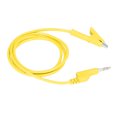thumbnail image 2 of Banana Plug Test Leads, 10mm Opening Electrical Portable Test Flexible Brass Cable Silicone Sheath  For Multimeter Yellow, 2 of 8