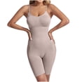 thumbnail image 1 of Dealovy Bodysuit for Women Belly Control Shapewear Jumpsuits Spaghetti Strap Seamless Workout Base Layer Romper, 1 of 5