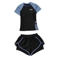 thumbnail image 2 of lionlar Lady Women's Swimsuit Short Sleeve Rash Guard for Swimming Pool SPA Vacation L, 2 of 9