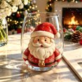 thumbnail image 1 of CQCYD Christmas Glass, 15oz/420ml Cute Christmas Collection Commemorative Drinking Glass, Large Capacity 2D Holiday Glassware for Dining Table Party Decor Christmas Gift for Family Friends, 1 of 8