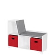thumbnail image 1 of RiverRidge® Home Book Nook Collection Storage Bench with Cubbies in White for Kids with 2-Piece Taupe Bins, 1 of 4