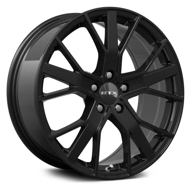 RTX BRUMEN Custom Wheel - 19x8.5, 35 Offset, 5x112 Bolt Pattern, 66.6mm Hub - Gloss Black Rim