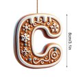 thumbnail image 3 of LSLJS 26 Letters Christmas Tree Decoration Pendant Christmas Tree Ornaments Personalized DIY Christmas Ornaments Christmas Decorations Xmas Tree Hanging Decor, 3 of 5