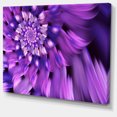 thumbnail image 2 of Blue Flower Shaped Fractal Art - Floral Canvas Art Print, 2 of 4