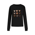 thumbnail image 4 of T-shirt de la Saint-Valentin pour Femmes 2024, Chandails à Col Rond, T-Shirts Décontractés avec Cœur, T-Shirts Graphiques Amples à Manches Longues, Chandails à Enfiler, Hauts Mode pour les Fêtes, T-Shirt, 4 of 6