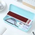thumbnail image 4 of fheaev Double Layer Plastic Pencil Case Cute Pencil Case Storage Box Plastic Storage Box Suitable For Pencils Erasers Paper Clips And Other Small Stationery Items, 4 of 6