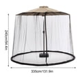 thumbnail image 2 of Heavy-Duty Patio Umbrella Mosquito Net Screen - Adjustable Rope & Water Pipe Base, 1mm Mesh for Insect Protection, Universal Fit for Outdoor Umbrellas, 2 of 5