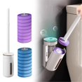 thumbnail image 1 of Disposable Toilet Bowl Brush with Toilte Wand Toilet Bowl Cleaner Toilet Cleaning System Kit Multi Purpose Brush Household Cleaning Brush Household Cleaning Tool Kitchen Cleaning Brush, 1 of 9