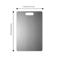 thumbnail image 2 of BKRE Stainless Steel Cutting Board 201 Grade Non P Orus Double Si Ded Chopping Board For Kitchen Commercial Home (5 Styles Size), 2 of 3