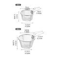 thumbnail image 3 of BMYJ Stainless Steel Fry Basket with Handle,Round Wire Fry Basket Fryer Strainer for Frying,Round Wire Mesh Fry Basket with Stainless Steel Handle,for Chips,Onion Rings (2 Size Options), 3 of 9