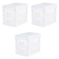 thumbnail image 1 of Gracious Living 2 Drawer Desktop Organizer w/ Flip Top Lid (3 Pack), 1 of 12
