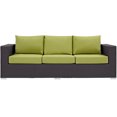 thumbnail image 4 of Modway Convene Outdoor Patio Furniture Sofa, Espresso, 4 of 5