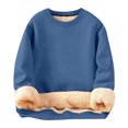 thumbnail image 1 of Kcodviy Solid Color and Fleece Cans Old School Thickened Hoodie for Women Active Wear Women Set Bottom Banded Tops Women Apparel Hoodie Cinched Front Top, 1 of 4