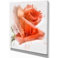 thumbnail image 2 of Peinture de Rose Rouge avec Éclaboussures - Impression d'Art Floral sur Toile, 2 of 4