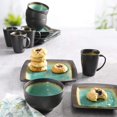 thumbnail image 4 of Gibson Elite Ocean Paradise 16-Piece Dinnerware Set, Jade, 4 of 6